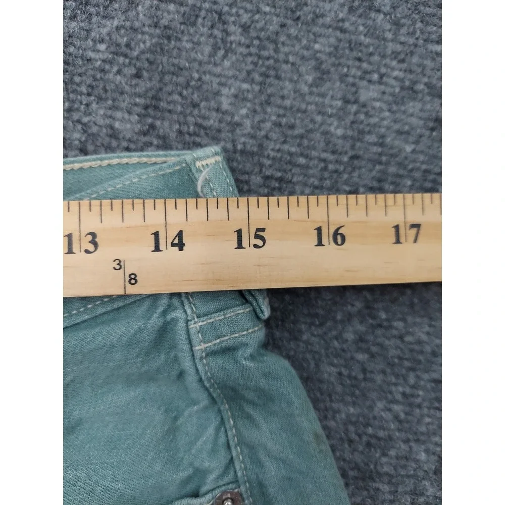 Levis‎ 501 XX Jeans Mens 30x28 Green Button Fly Straight Leg (tag size 33x32)